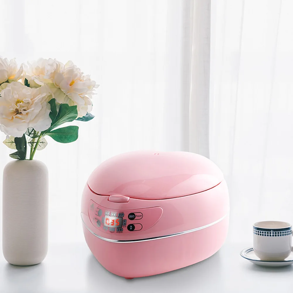 

Peach Heart-shaped Rice Cooker Smart Mini Rice Cooker Household for 1-2-3-4 People