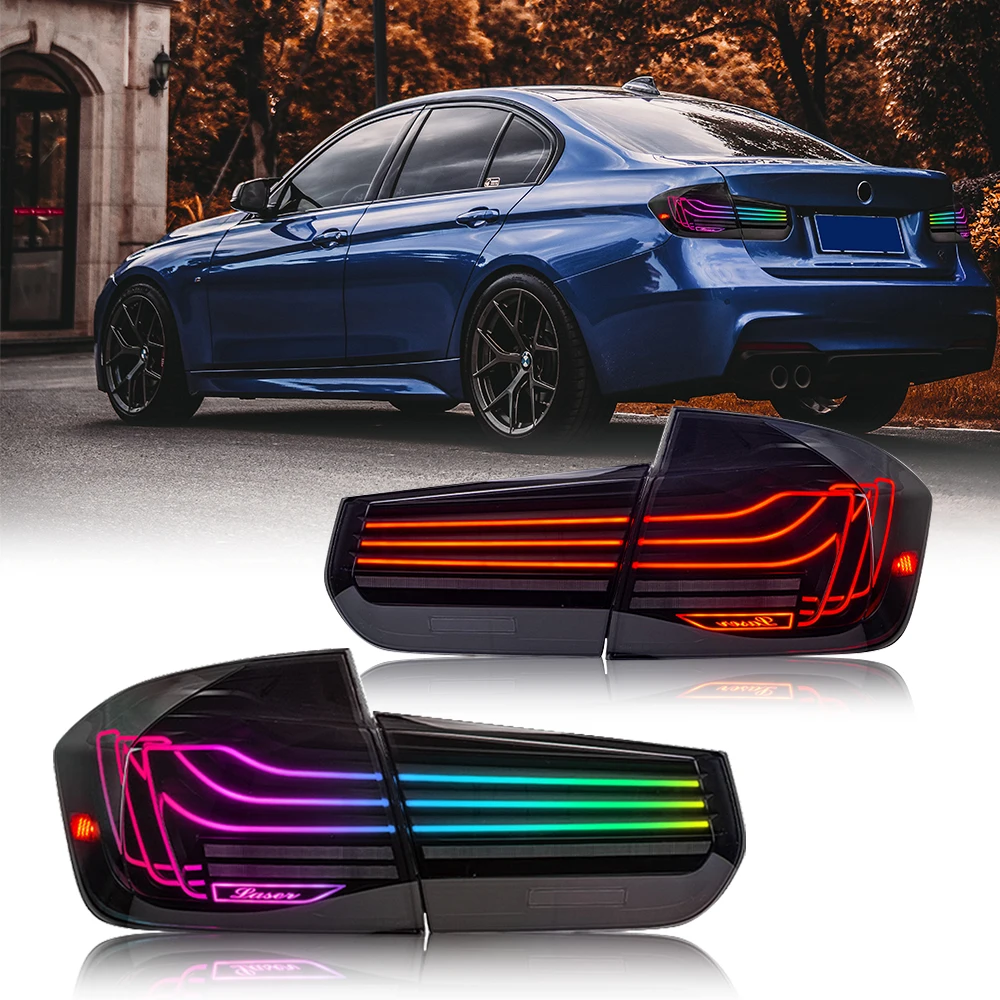 

Задние фонари RGB для BMW F30 F35 F80 316i 318i 320i 330i M3 3 Series 2013-2018, задние фонари в сборе для запуска анимации