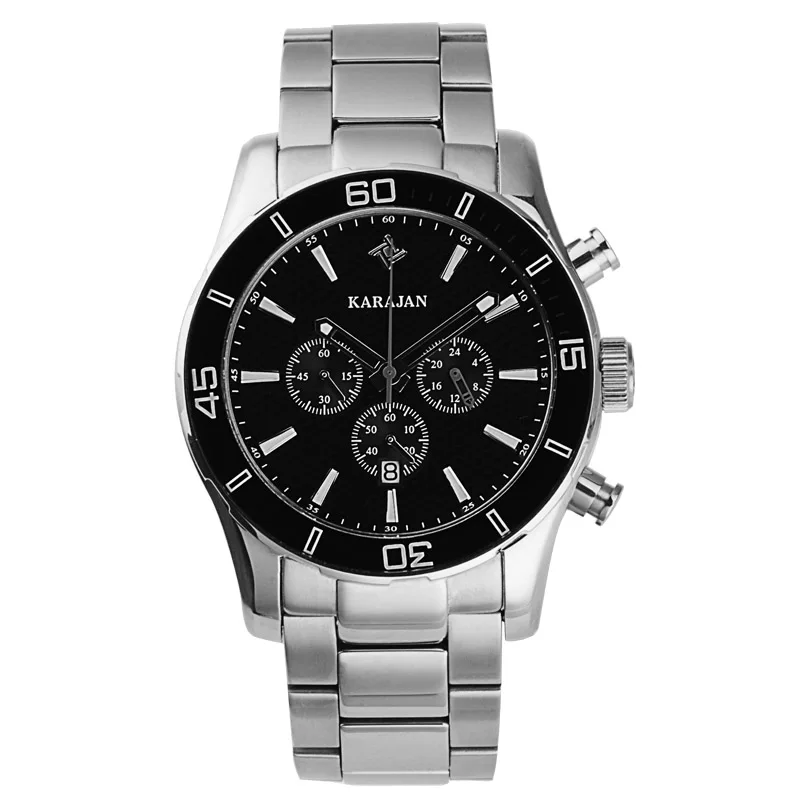 Karajan Brand Genuine Men's Steel Band Watch Multifunctional Quartz