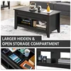 41" Lift Top Coffee Table with 2 Storage Compartments for Living Room, 2