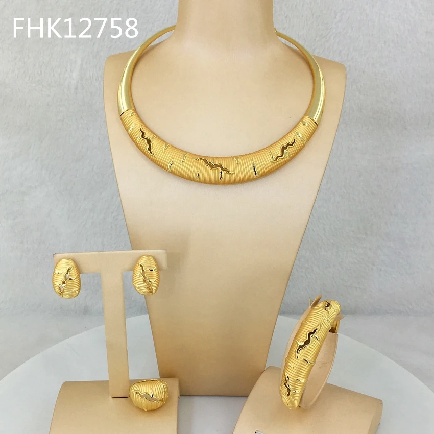 

Elegent Jewelry Dubai Fine Jewelry Sets For Women Party Birthday Gift FHK12758