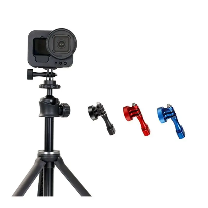 T69C GoPro 액세서리용 변환 베이스 사진 액세서리 휴대용 액션 카메라 어댑터, 레드