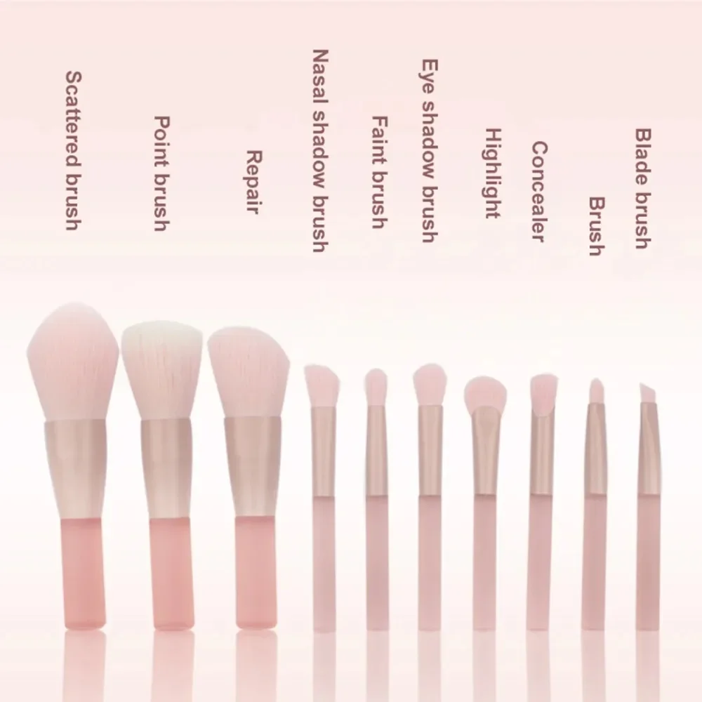 10Pcs/Lot Soft Fluffy Makeup Brushes Set Eye Shadow Foundation Brush Women Cosmetic Powder Blush Brush Make Up Beauty Tool