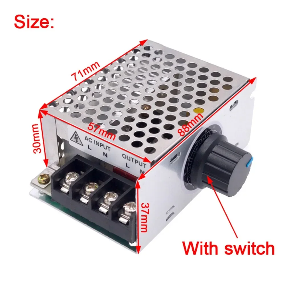 High-Power Adjustable Motor Speed Controller & Voltage Regulator