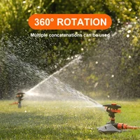 Automatic Garden Watering Lawn Sprinklers 360° Rotation Irrigation Watering System with Nozzle Grass Plant for Farm Outdoor Yard 4