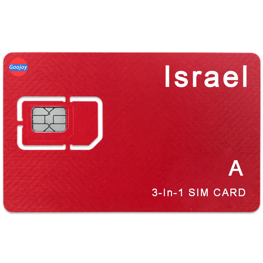 Israel Prepaid Data Sim Card A, Israel Travel Sim Card,4g Sim