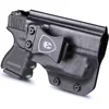 IWB Kydex Holster Custom Fit: Glock 26/27/28/33 Pistol with TLR6 Laser Light Right And Left Incompatible Aiming Device 1