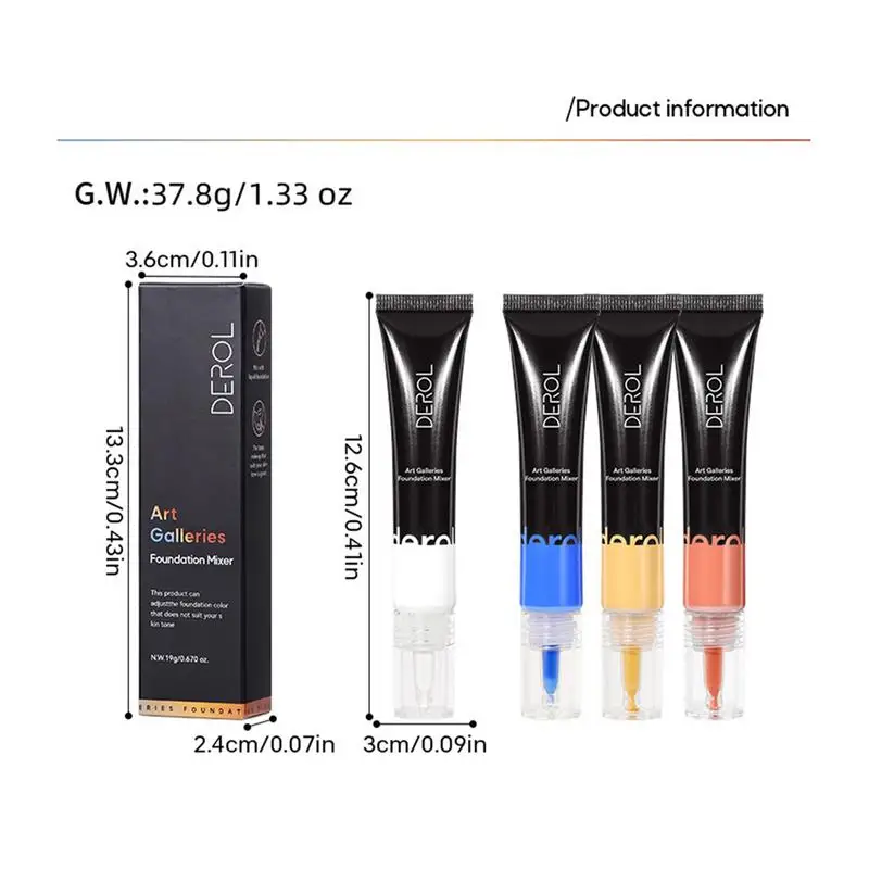 Orange Color Corrector White Makeup Foundation Lightweight Color Corrector Makeup Customizing Skin Base Self Adjusting face foundation makeup