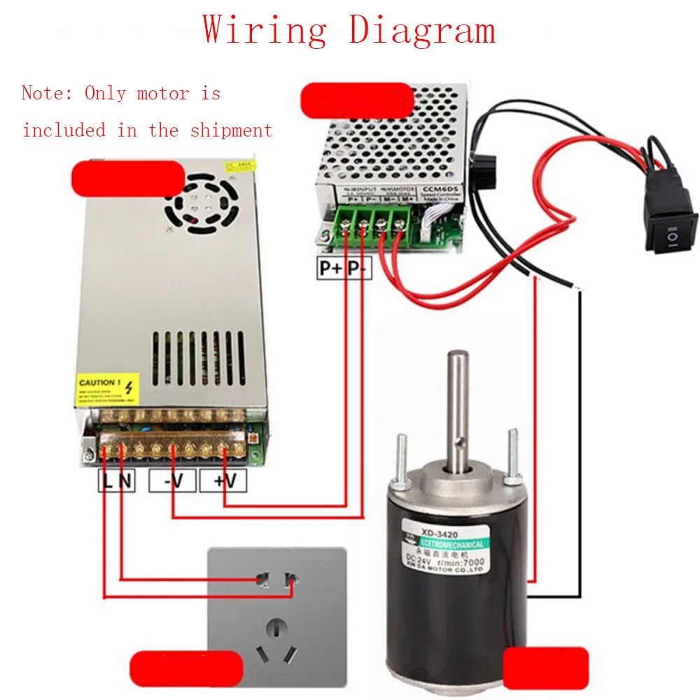 velocidade, 3500RPM, 7000RPM, frente e verso, DIY, lixadeira, DC 12 V, 24V, 30W