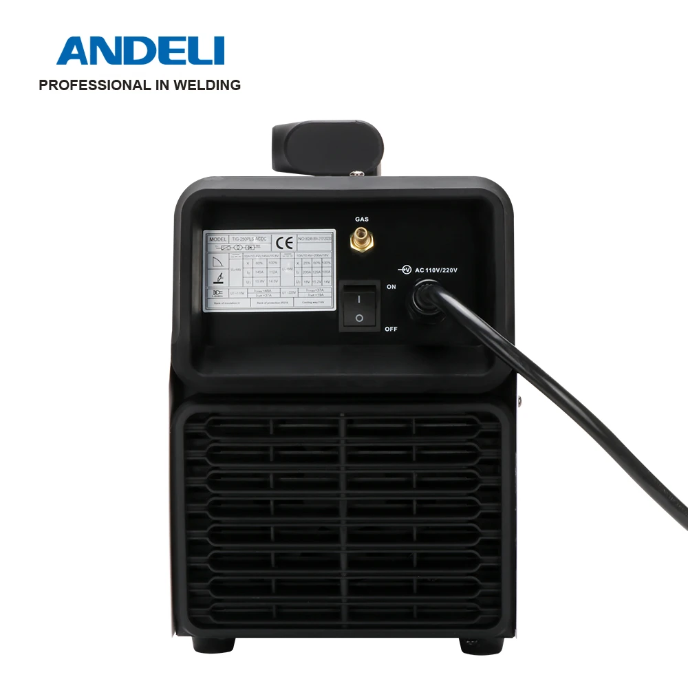 ANDELI TIG-250PLS 220V/110V AC DC Cold Spot Pulse HF TIG Welding machine