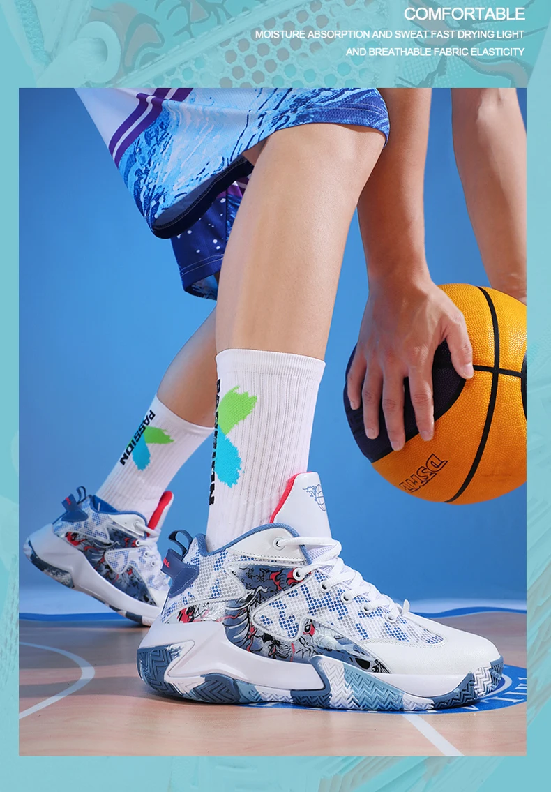 Heren basketbalschoenen ademend voor sport en training_voghion.com
