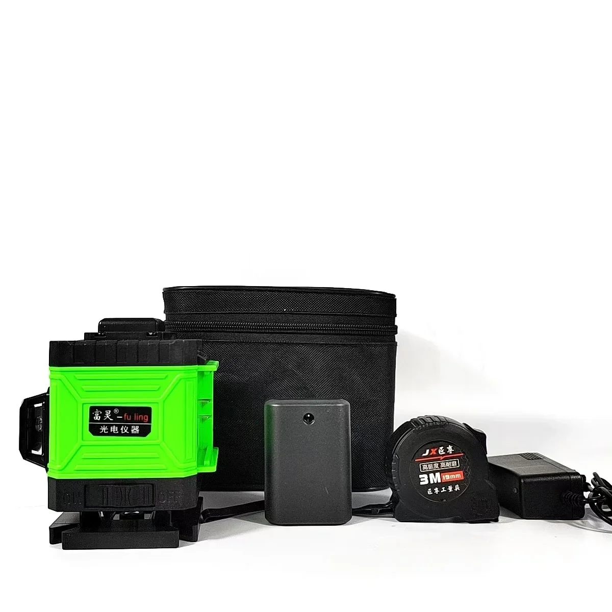 Laser level 8 Lines 3D laser level 2400mAh lithium battery green line high-precision powerful green laser level household construction tools