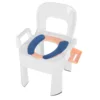 Commode Chair Commode Shower Chair Detachable Folding Non Slip Strong Load Bearing Toilet Safety Chair for Bathroom Squat Toilet 1
