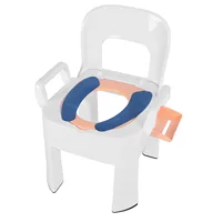 Commode Chair Commode Shower Chair Detachable Folding Non Slip Strong Load Bearing Toilet Safety Chair for Bathroom Squat Toilet 1