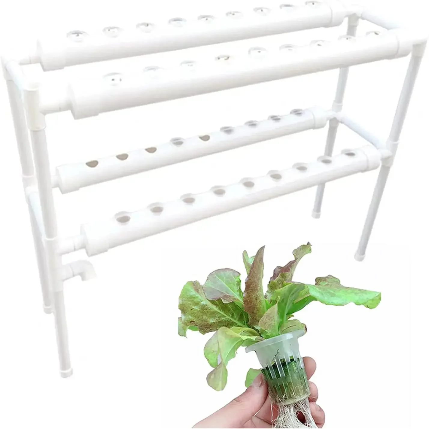 Hydroponics-Anbausystem mit 36 Pflanzenräumen, 2 Schichten, Hydroponics-Gartensystem-Wachstumsset, Pflanzenanbausysteme – Detail 7