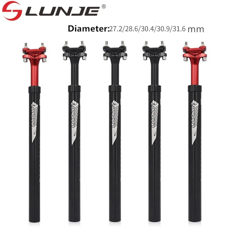 MTB Straße Fahrrad Sattelstütze 350/450mm Aluminium Legierung Sitzrohr 365680818810