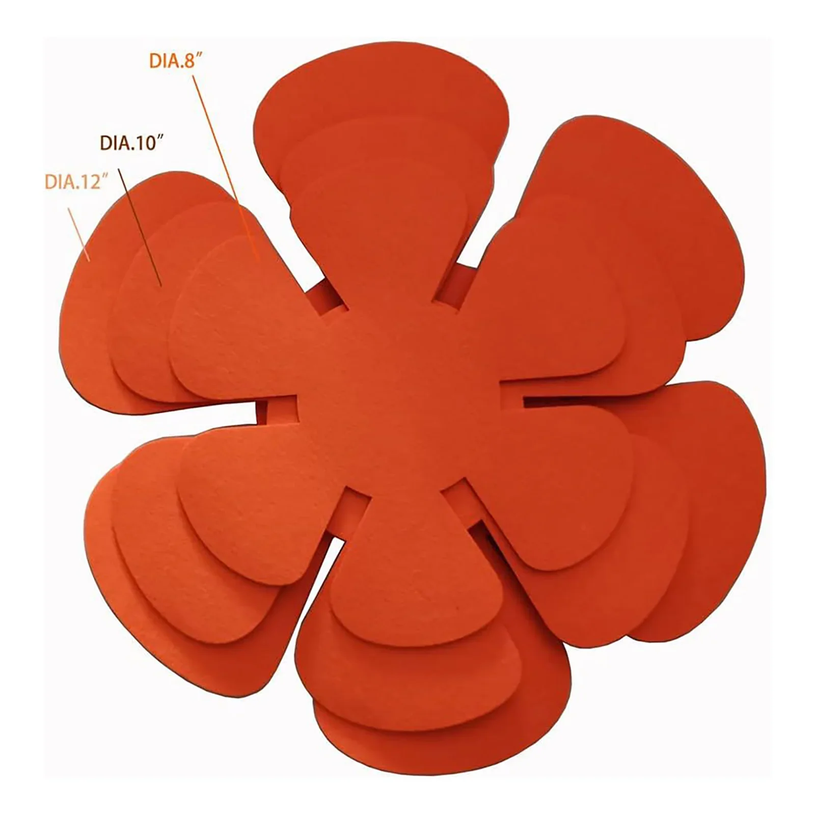 12-Piece Non-Slip Felt Pot and Pan Protector Set
