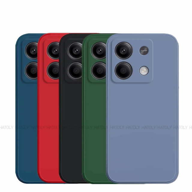 Funda de silicona líquida para Xiaomi Redmi Note 13 5G, carcasa trasera de  TPU Original de lujo a prueba de golpes para teléfono, Xiaomi Redmi Note 13  Pro Plus - AliExpress