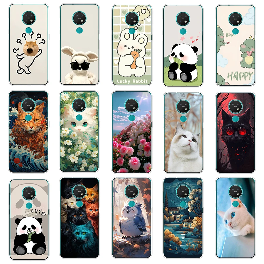 4 Per Nokia 5.4/7.2/Nokia 6/Nokia 7/Nokia 230 Custodia Tpu Custodia Protettiva In Silicone Morbido