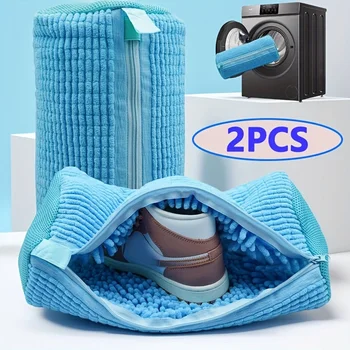 Borsa per Lavaggio Scarpe in Rete Durevole con Zip, Interno Morbido in Fluff, Protegge Sneakers e Scarpe Casual in Lavatrice e Asciugatrice, Ideale per Viaggi e Organizzazione, Pratica per Stoccaggio e Utilizzo Quotidi 1