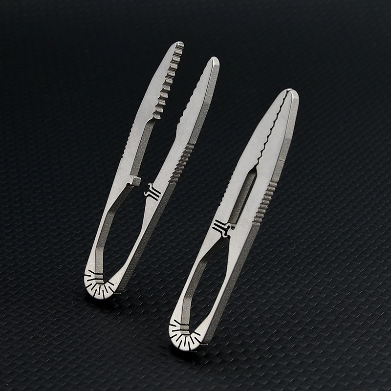 Compact Titanium Alloy Tweezers - Portable EDC Pocket Tool