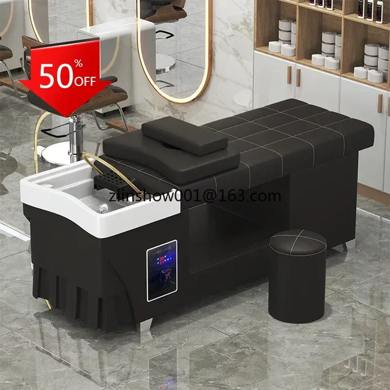 Japanese Head Spa Shampoo Chair Luxury Massage Fumigazione Attrezzature Per Parrucchieri Sedia Stylist Lettino Massaggio Equipment Mq50Sc