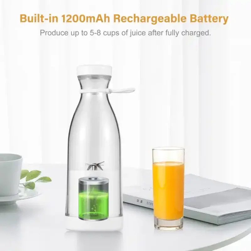Portable Electric Juicer Usb Rechargeable Fruit Blender Handheld_voghion.com