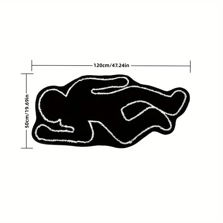Special-shaped Imitation Cashmere Household Personalized Creative Floor Mats Bedroom Bedside Blanket Decorative Floor Mats