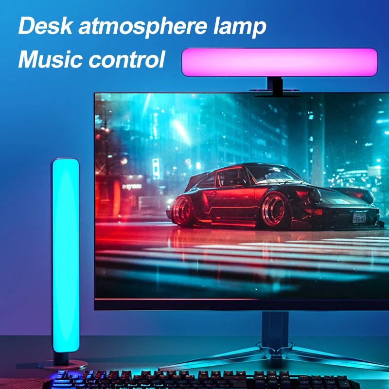 Smart Light Bar LED Light Bar for Room Ambient Lighting RGB Gaming Atmosphere Light TV Game Computer Desktop Decor Desk Lamp