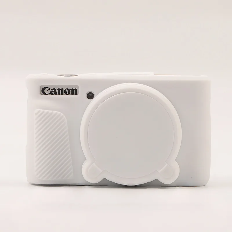 Soft Silicone Protective Camera Case with Removable Lens Cover