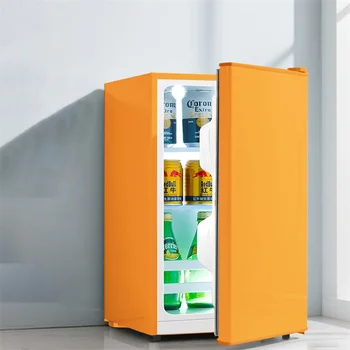 Single-door Refrigerator Household Refrigerator Freezer Fresh-keeping First-level Energy-saving Fridge for Bedroom Office Bar 1