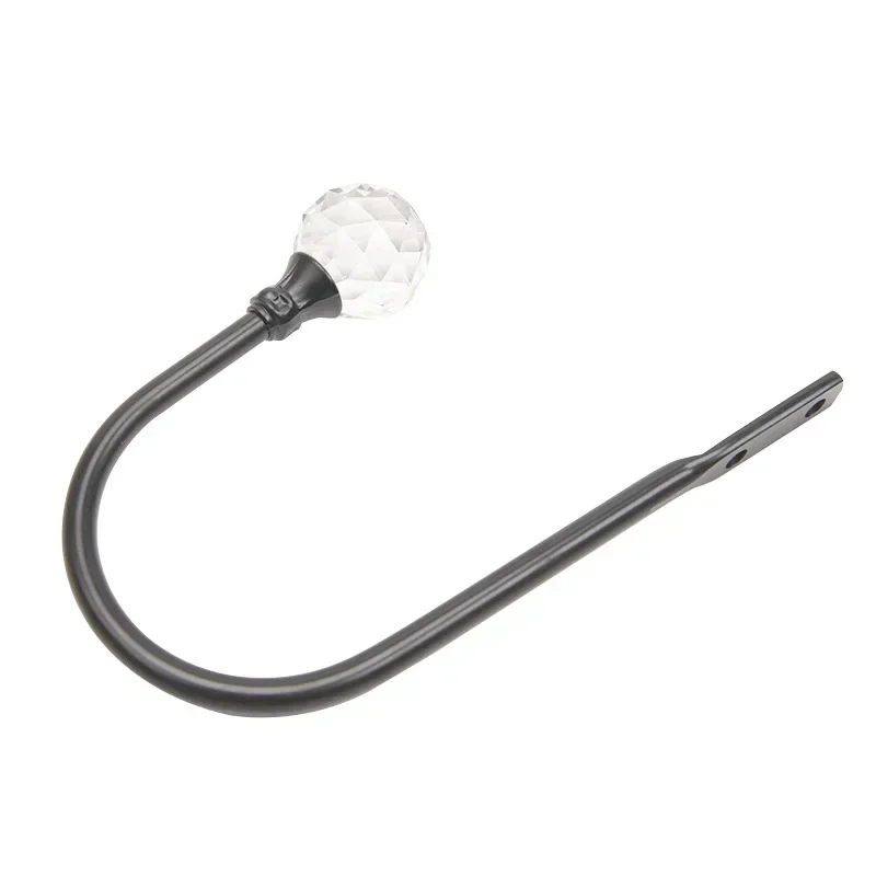 New Household Fashion Curtain Hold Back Metal Tie Tassel Arm Hook Loop Holder U Shaped Window Wall Decoration Hanger Accessories