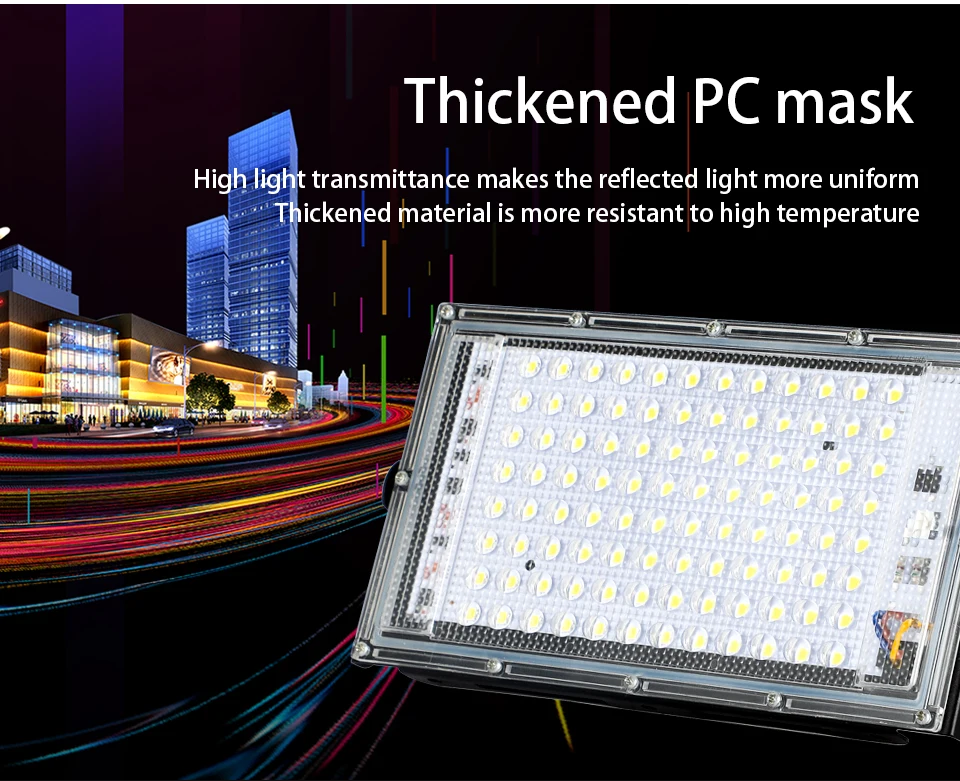 LED Flood Light IP65 Waterproof AC 110V 220V 50W 100W Outdoor Garden Projector S917353f0b7ae4d488f934ef7f50992beT