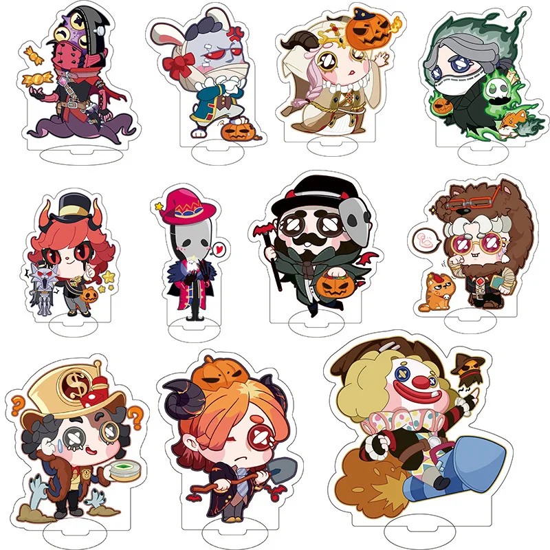 힙합 애니메이션 ID V DIY 스탠드 아크릴 게임 피규어, 럭키 가이 레즈닉 엠마 우즈 헬레나 아담스 모델 플레이트, 책상 장식 장난감 인형 