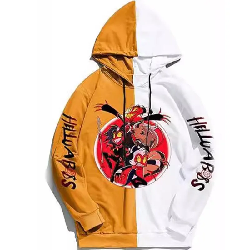Felpa Con Cappuccio Uomo Hazbin Hotel Stampa 3D - Modello Alastor, Streetwear Cosplay, Taglie Da XXS A 4XL