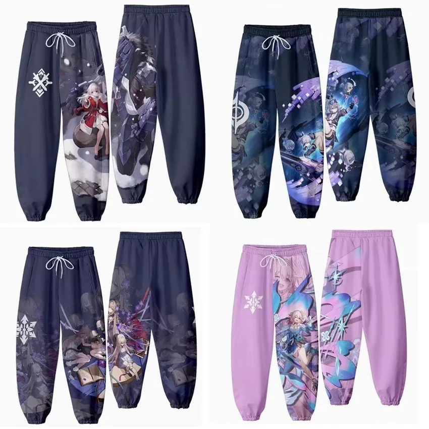 

Honkai Star Rail 3D Joggers Pants Men/Women Casual Trousers Hip Hop Sweatpants Clara Silver Wolf Blade March 7th Cosplay Costume