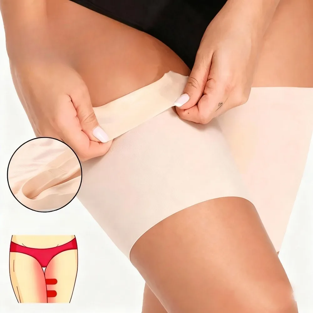 2Pcs 허벅지 붕대 여성용 안티 채핑 허벅지 밴드 밴드 고탄성 실리카 젤 마찰..