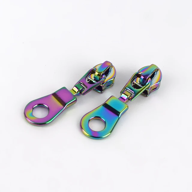 10pcs Zipper Sliders for 5# Nylon Zippers DIY Zip Head For Sewing Bag Pocket Zips Repair Kits Replacement Tailor Tools ZT179-Colored-No5