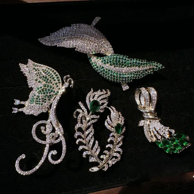 Spilla Farfalla Con Strass E Perle - Placcata Oro, Donne, Regalo Elegante - Foto 6