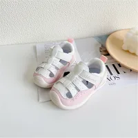 2023 New Summer Baby Shoes Leather Cut-outs Girls Sandals Soft Sole Closed Toe Little Kids Shoes Fashion Toddler Sandals 2