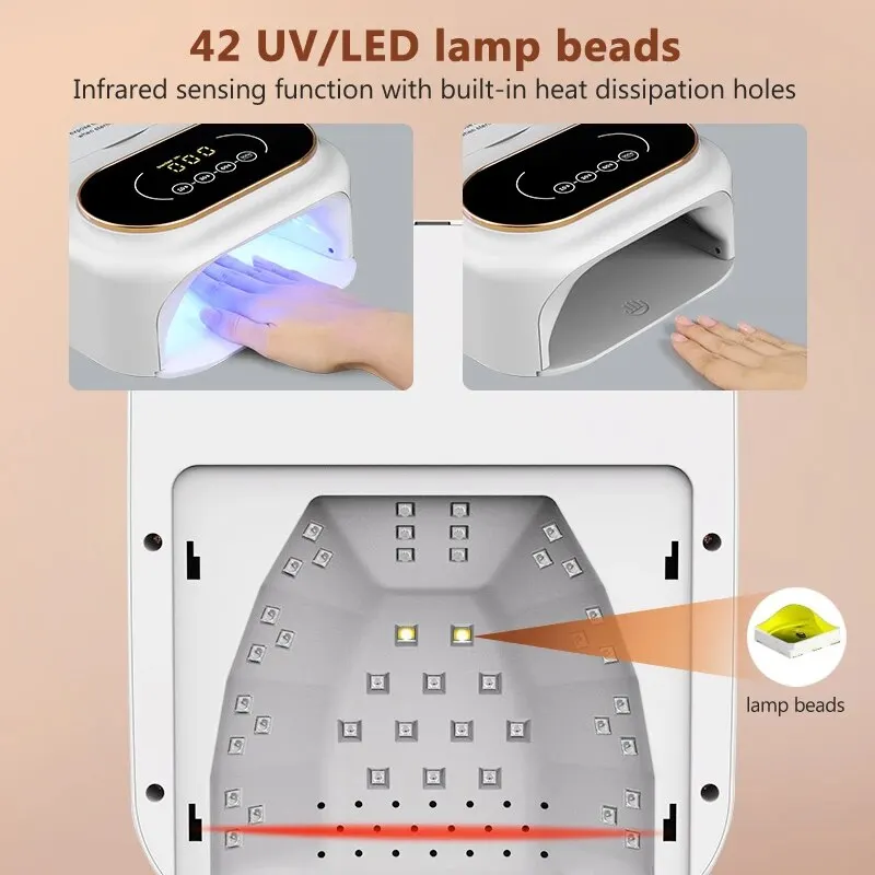 Nail Lamp UV LED Dryer With Sterilization For Nail Manicure Professional Gel Polish Drying Lamps Timer Auto Sensor Nail Tools 3
