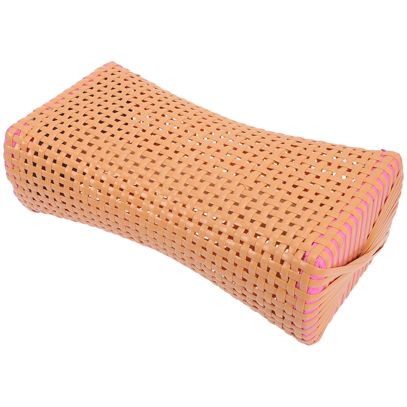 

Summer Pillows Cervical Bed Neck Cushion Cooling Bamboo Weaving Woven for Elderly Plastic Home