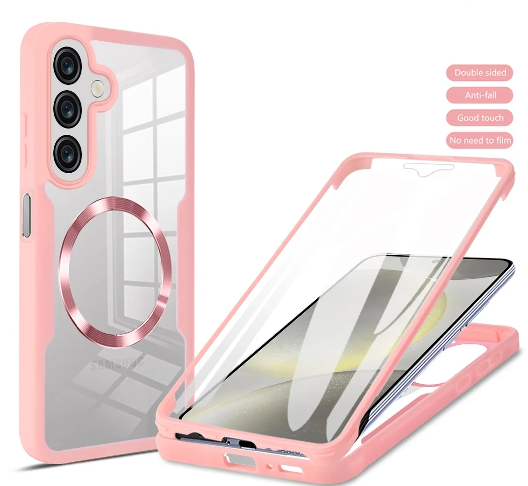 360 Double Sided Full Protection Magnetic Phone Case with Screen Protector