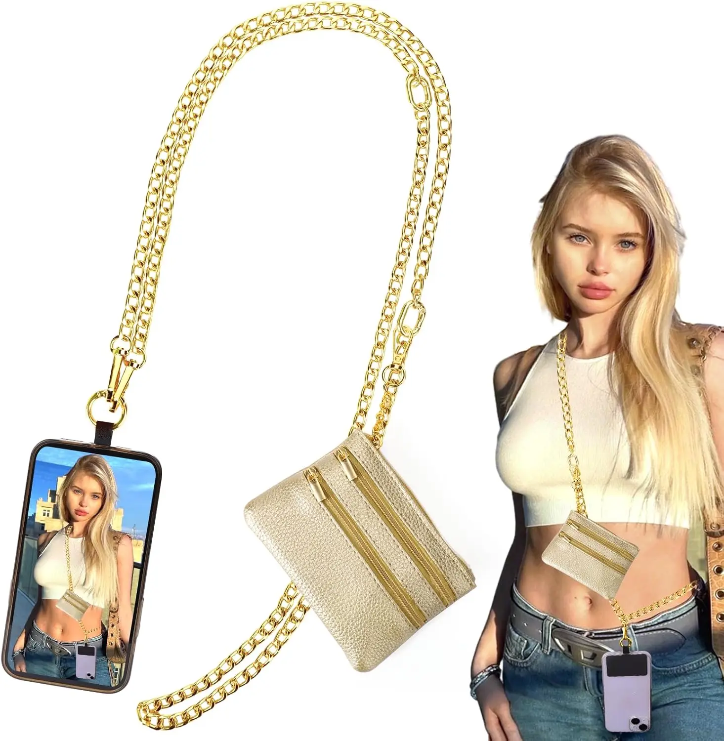 New Mobile Phone Bandwidth Shoulder Strap Crossbody Shoulder Strap Women's Bag Strap Replacement Shoulder Lanyard Shoulder Bag S 1