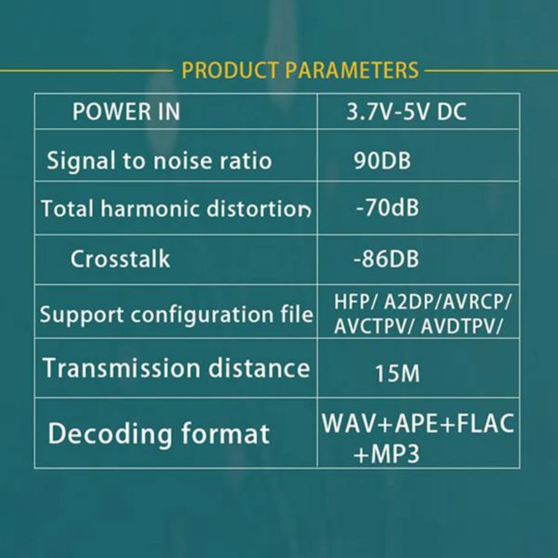 Bluetooth Audio Receiver BT5.0 MP3 Decoder Board Lossless Player Wireless Stereo Music Amplifier Module With Case 2PCS