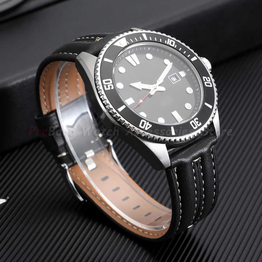 Vintage Genuine Leather Quick Release Watch Band - 22mm Cowhide Sport Bracelet