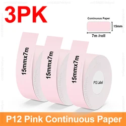 Wireless Portable Label Maker with DIY Self-Adhesive Printing Capability (3PK Pink Paper)