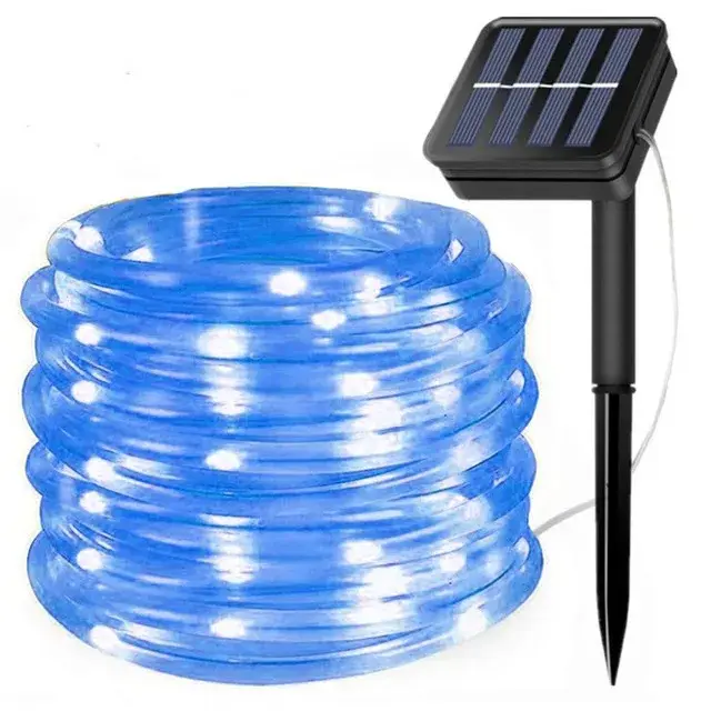 300LED Solar Rope Strip Light Outdoor Waterproof Fairy Light Strings Christmas Decor for Garden Lawn Tree Yard Fence Pathway - Image 8