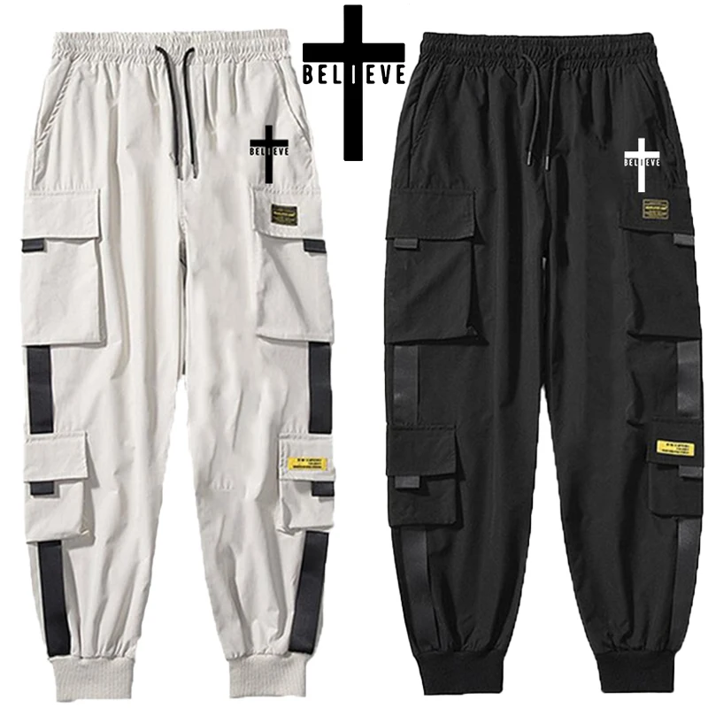 

New Hip Hop Joggers Cargo Pants Men Pants Multi-Pocket Sweatpants Streetwear Casual Pants S-3XL
