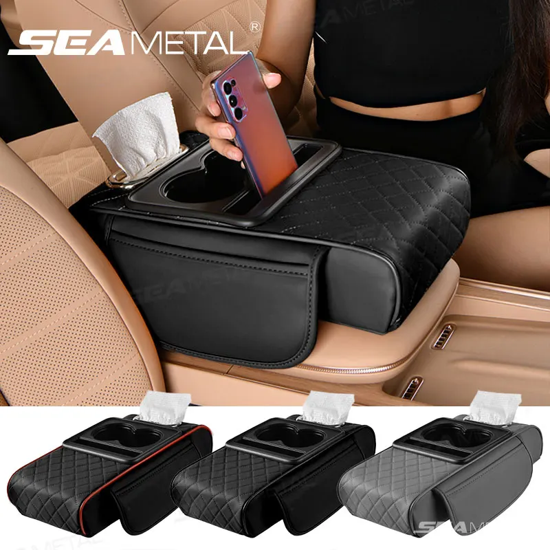 Car Armrest Cushion Soft Elbow Support Center Console Box Extension